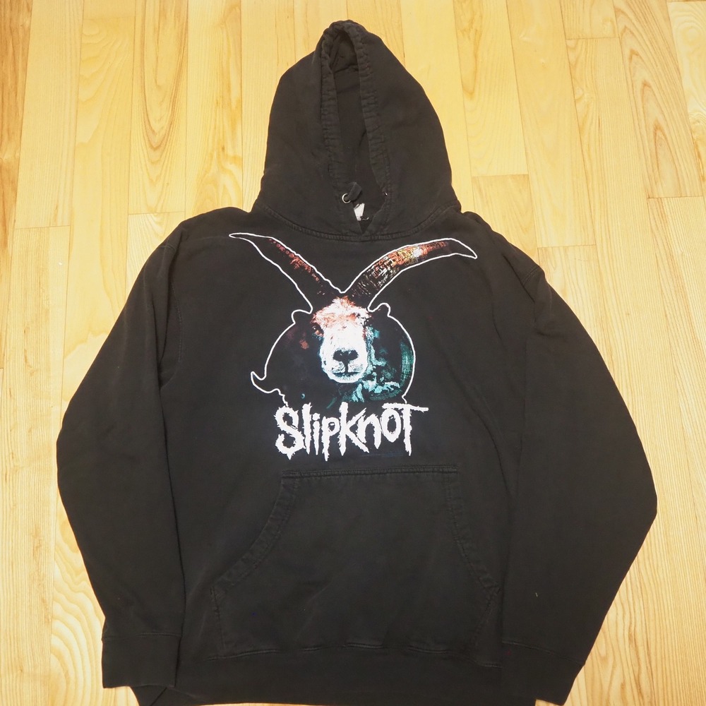 Y2K Slipknot Goat Hoodie Sweatshirt Adult Medium* Black Metal Band Concert